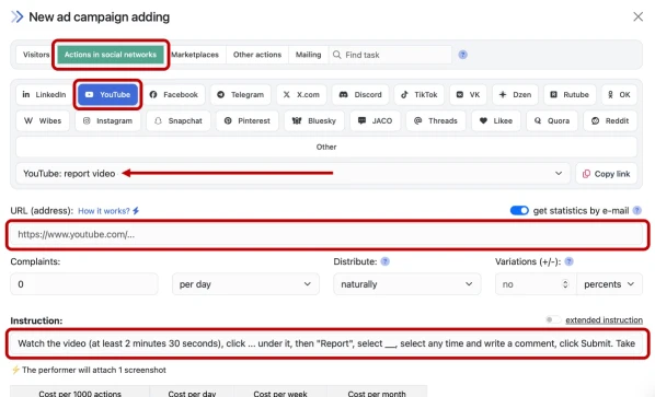 YouTube: report video - 3