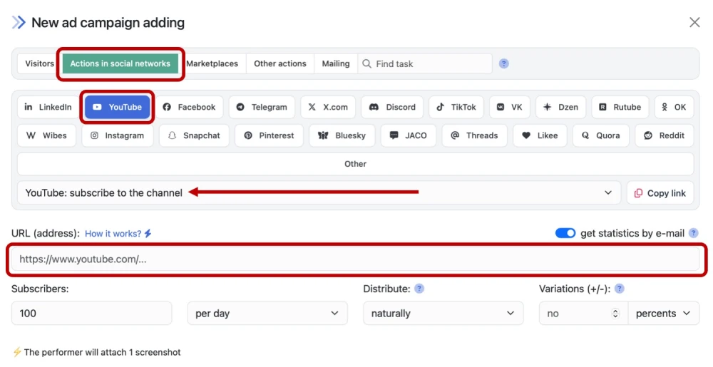 YouTube: boosting subscribers to the channel - 2