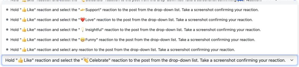 LinkedIn: boosting reactions - 5