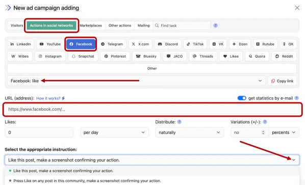 Facebook: boosting likes and emotions - 5