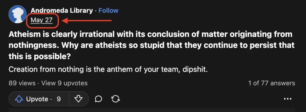 Quora: boosting votes per post/question - 2