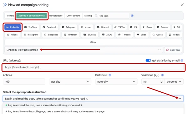 LinkedIn: boosting views - 3