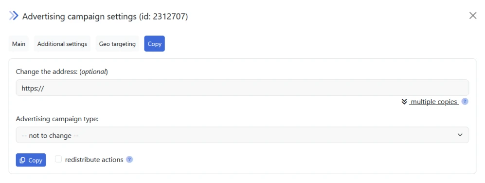 How to change ad campaign settings - 8