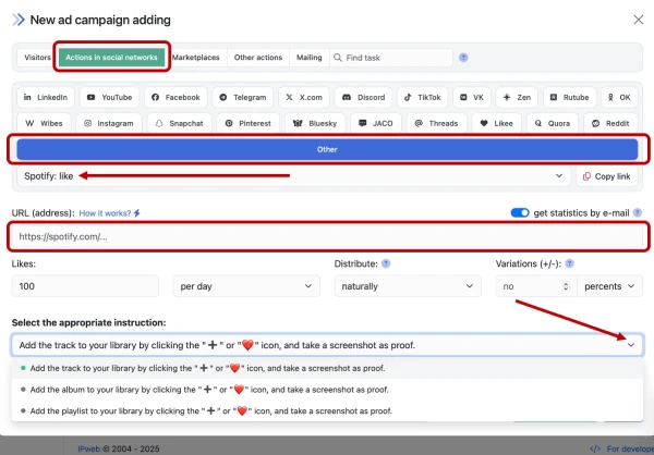 Spotify: boosting likes - 2