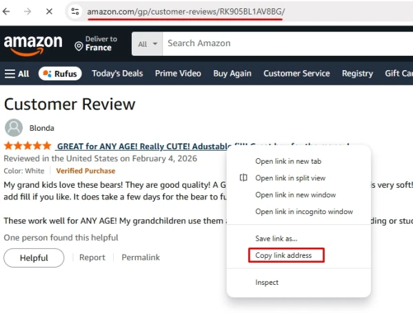 Amazon : Signaler un avis comme utile - 1