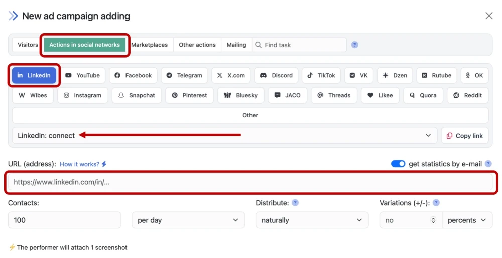 LinkedIn: connect - 2