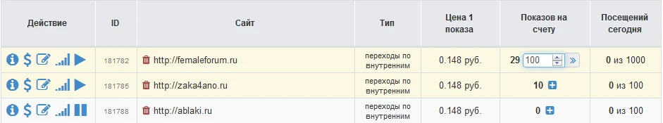 Starting/Stopping, Topping Up an Account
 - 6