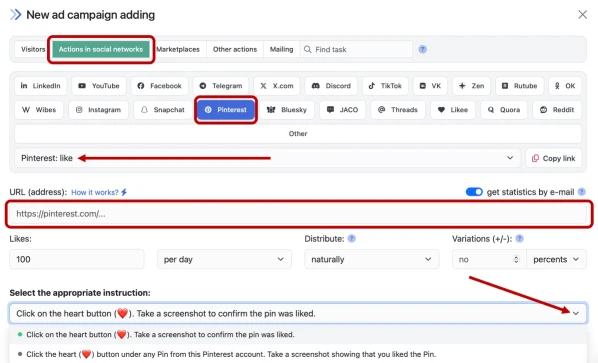 Pinterest: boosting likes - 2