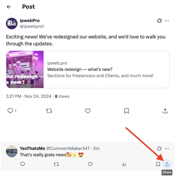 X.com: likes boost - 3