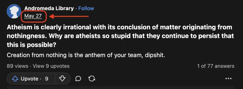 Quora: boosting reposts - 2