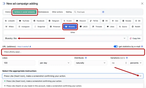 Bluesky: likes boost - 5